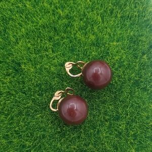 Bakelite Rush Drop Earrings Clip On!  E1012